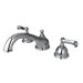 Chicago Double Handle Deck Mount Roman Tub Faucet Trim French Lever Handle