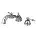 Chicago Double Handle Deck Mount Roman Tub Faucet Trim Naples Lever Handle