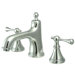 Heritage Widespread Bathroom Faucet with Double Buckingham Lever Handles