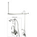 Vintage Shower andTub Faucet Set with Porcelain Lever Handles