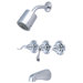 NuWave French Three Handle Tub and Shower Faucet