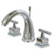 Claremont Double Handle Widespread Bathroom Faucets with Brass Pop-Up