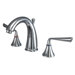 Silver Sage Double Handle Widespread Bathroom Faucet with Brass Pop-Up