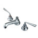 Silver Sage Double Handle Widespread Bathroom Faucet with Lever Handle