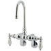 Hot Springs Double Handle Wall Mount Clawfoot Tub Faucet Trim Porcelain Lever Handle