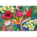 7.5" x 11" Tropical Floral Design Cutting Board