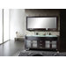 Ava 63" Double Bathroom Vanity Set in Espresso
