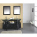 63" Double Bathroom Vanity Set in Espresso