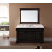 Huntshire 60" Single Sink Bathroom Vanity in Dark Walnut