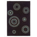 Trio Circles Chocolate/Spa Blue Rug