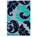 Corfu Floral Grey/Turquoise Kids Rug