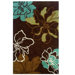 Trio Space Dyed Brown/Turquoise Rug