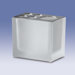 Accessories Frozen Glass Toothbrush Holder in Chrome