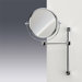 Double Face Wall Mounted 7X Magnifying Mirror with One Arm and One Brazo