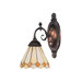 Mix-N-Match  Wall Sconce in Tiffany Bronze with Light Yellow Glass Shade