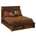 Barnwood Traditional Panel Bed
