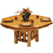 Traditional Cedar Log Dining Table Cover for Poker Table