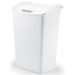 45 Quart White Dual Action Wastebasket