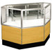 Streamline 38" x 34" Half Vision Inside Corner Showcase with Mirror Back
