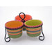 Hot Tamale 3 Section 9.75" Serving Bowl