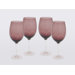 Glass Stemware Amethyst White Wine Glasses (Set of 4)