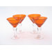 Bubble Orange Martini (Set of 4)