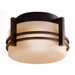 Creston Outdoor Flush Mount in Aged Bronze