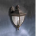 Amesbury  Outdoor Wall Lantern in Tannery Bronze with Gold Accent