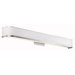 Pira 36" One Light Bath Vanity with White Vinyl Shade in Brushed Aluminum