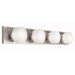 Circa Four Light Bath Vanity in Brushed Nickel