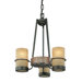 Bamboo 3 Light Chandelier