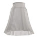 Frosted Ribbed Square Glass Shade for Ceiling Fan Light Kit