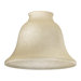 Amber Scavo Bell Glass Shade for Ceiling Fan Light Kit