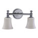  Opal Vanity Light in Chrome