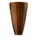 16"  Wall Sconce with Amber Swirl Glass in Satin Nickel