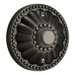 Elegant Round Door Chime Button in Antique Silver