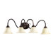 Spencer Four Light Bath Vanity in Oiled Bronze