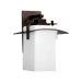 Kirkland One Light Outdoor Wall Lantern in Oiled Bronze