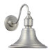 12.5" One Light Outdoor Wall Lantern in Brushed Aluminum