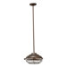 Hudson One Light Outdoor Pendant in Oiled Bronze