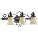 Fulton Three Light Bath Vanity in Cordovan Bronze
