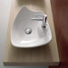 Kong 50/R Above Counter Single Hole Bathroom Sink in White