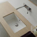 Miky 80 Undermount Bathroom Sink in White