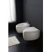 Moai Wall Mount Bidet in White