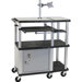 Tuffy Large Work Surface Presentation Station with Monitor Mount