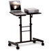 Mobile Laptop Presentation Stand with Dual Adjustable Platforms