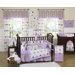 Mod Dots Purple Collection 9pc Crib Bedding Set 