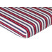 Nautical Nights Collection Fitted Crib Sheet  - Stripe Print