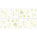 Green Dragonfly Dreams Wall Decals Sheets (Set of 4)