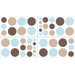 Mod Dots Blue Collection Wall Decal Stickers 